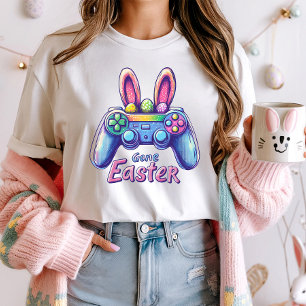 Funny Bunny Gamer Controller Easter T-Shirt