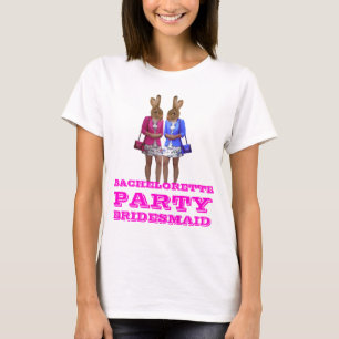 Funny bunny girl Bachelorette  party T-Shirt