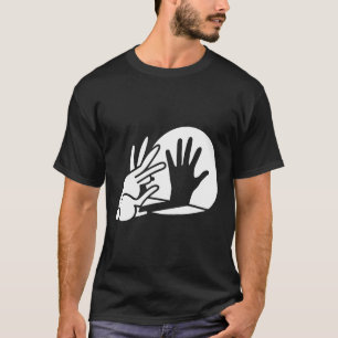 Funny Bunny Hand Shadow Puppet Rabbit Humour T-Shirt