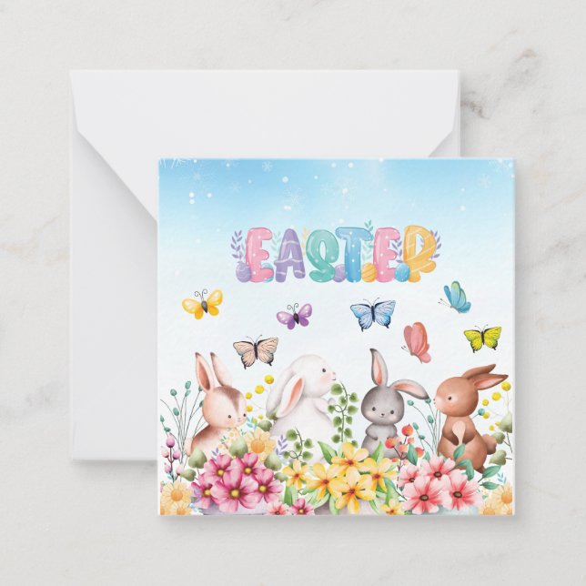 Funny Bunny Happy Easter Day Card