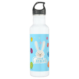 FUNNY BUNNY Hapy Easter Eggs Hunt Party 710 Ml Water Bottle