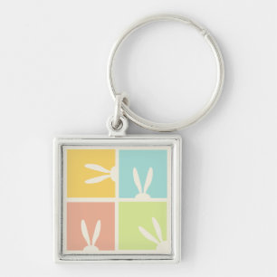 FUNNY BUNNY Hapy Easter Eggs Hunt Party Key Ring
