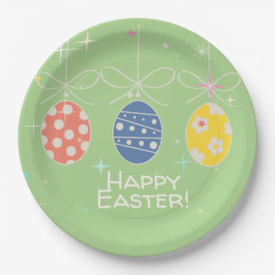 FUNNY BUNNY Hapy Easter Eggs Hunt Party Paper Plate