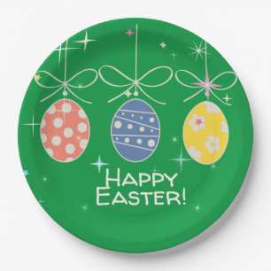 FUNNY BUNNY Hapy Easter Eggs Hunt Party Paper Plate