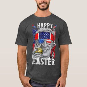 Funny Bunny Joe Biden Happy 4th Of July Confused E T-Shirt