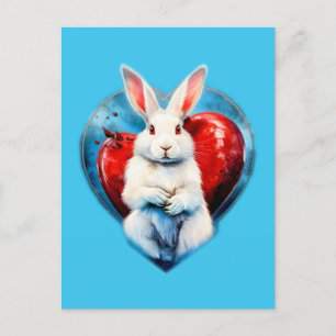 Funny Bunny #love Postcard