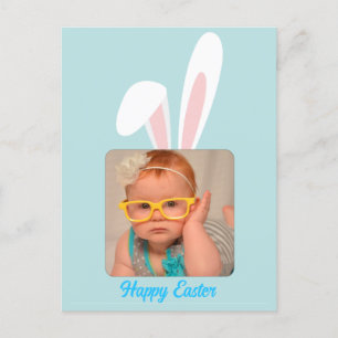 Funny Bunny Personalised Photo Easter Holiday  Postcard