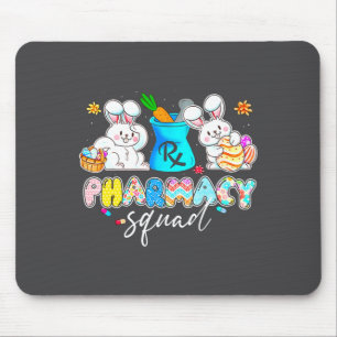 Funny Bunny Pharmacist Pharmacy Squad Happy Mouse Mat