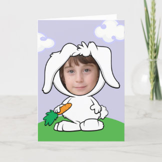 Funny Bunny Rabbit Photo Face Template