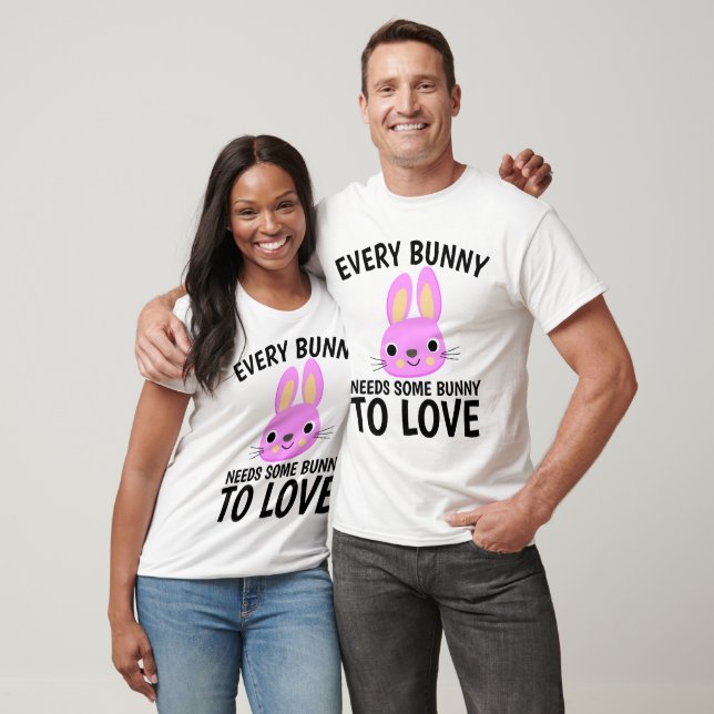 Funny Bunny T-shirts, LOVE T-Shirt (Unisex)