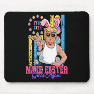 Funny Bunny Trump 47th Salt Bae Meme Make Easter G Mouse Mat