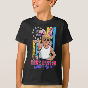 Funny Bunny Trump 47th Salt Bae Meme Make Easter G T-Shirt