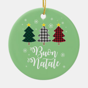 Funny Buon Natale Italy Xmas Holiday Italian Chris Ceramic Tree Decoration