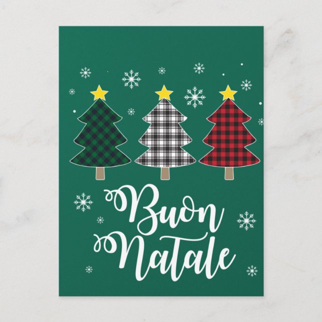 Funny Buon Natale Italy Xmas Holiday Italian Chris Postcard (Front)