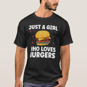 Funny Burger Art For Girl Women Hamburger Cheesebu T-Shirt
