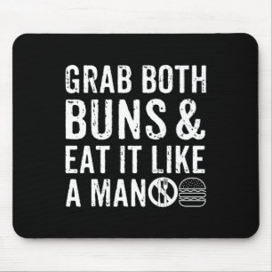 Funny Burger Bbq Men Gift Burger Lover Real Americ Mouse Mat