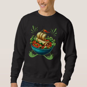 funny burrito design for lovers sweatshirt