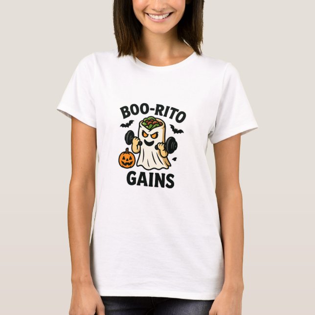 Funny Burrito Halloween Women’s T-Shirt – Cute & B (Front)