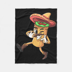 Funny Burrito Mexican Cinco De Mayo Fiesta Costume Fleece Blanket