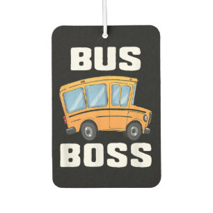 Funny Bus Boss School Bus Driver Car Air Freshener