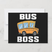 Funny Bus Boss School Bus Driver