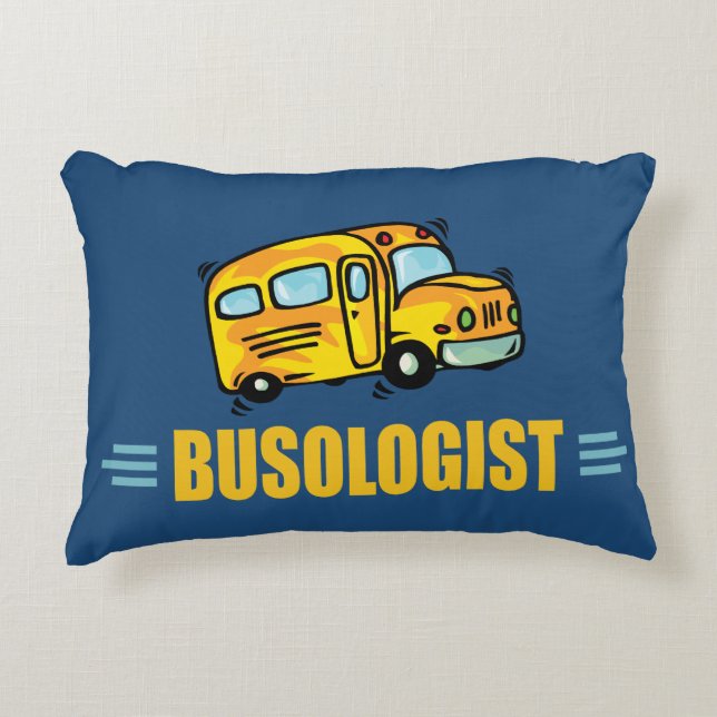 Funny Bus Driver Decorative Cushion (Front)