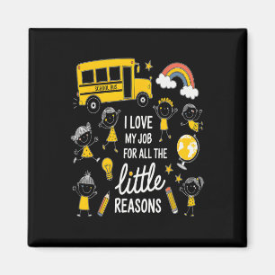 Funny Bus Driver I Love My Job Little Reasons Ck T Magnet