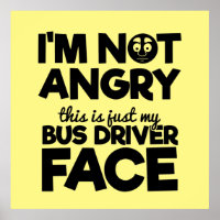 funny bus driver word art Poster