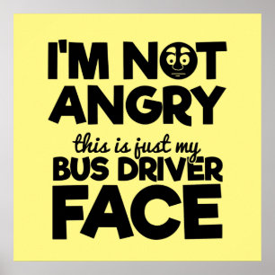 funny bus driver word art Poster