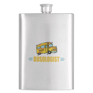 Funny Bus Hip Flask