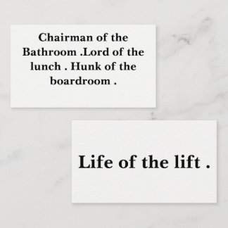 Funny business cards