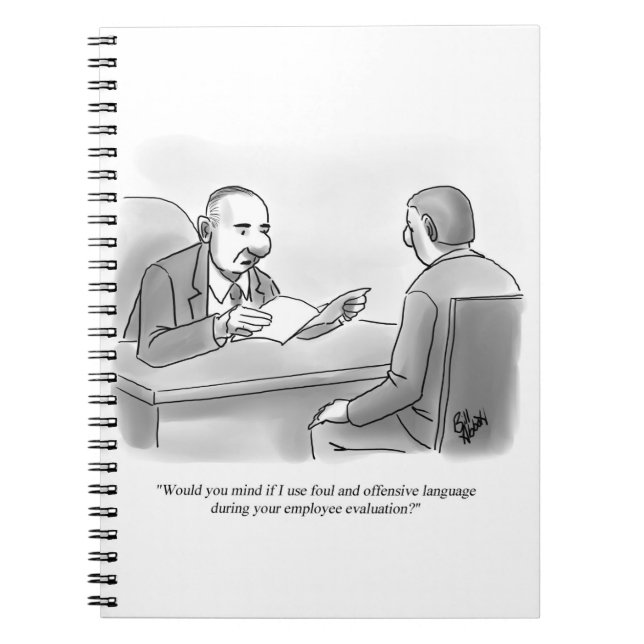 Funny Business Evaluation Humour Notebook (Front)