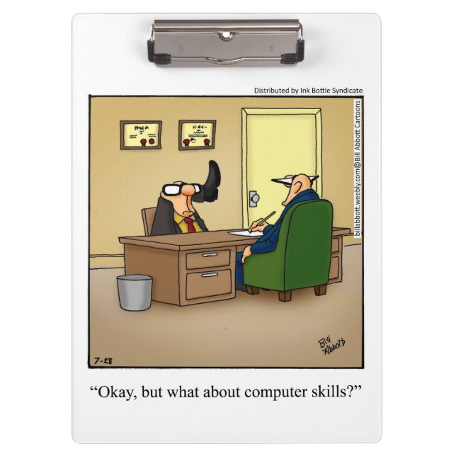 Funny Business Humour Clipboard Gift (Front)