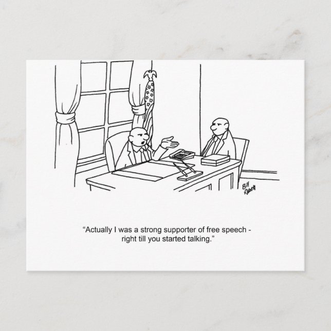 Funny Business Humour Postcard (Front)