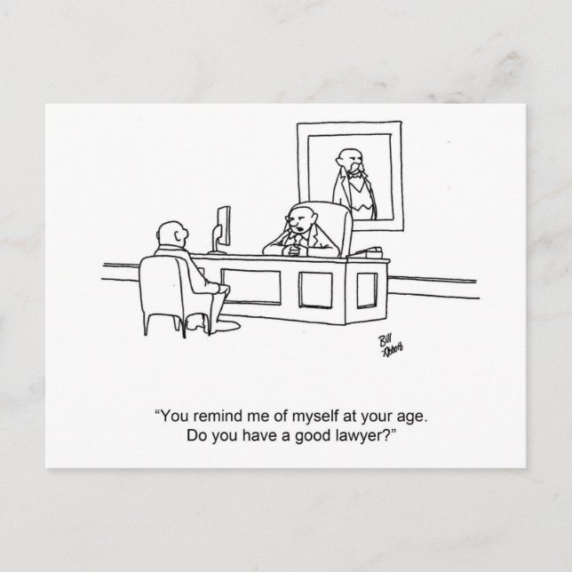 Funny Business Humour Postcard (Front)
