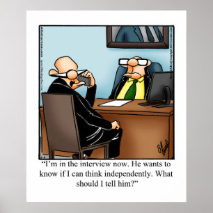 Funny Business Office Humour Poster