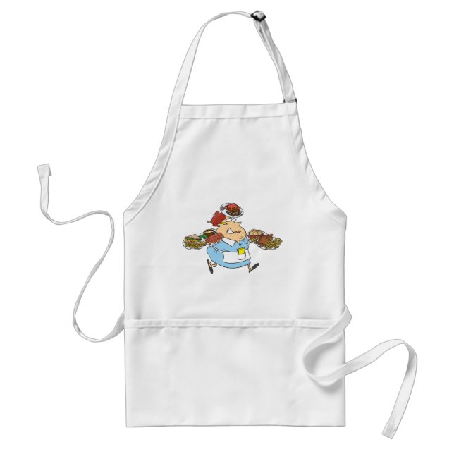 Funny Busy Waitress Overworked Server Standard Apron (Front)