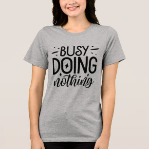 Funny busy word art Tri-Blend shirt