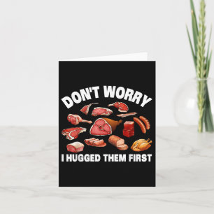Funny Butcher For Men Women Animal Slaughter Meat Card