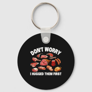 Funny Butcher For Men Women Animal Slaughter Meat Key Ring