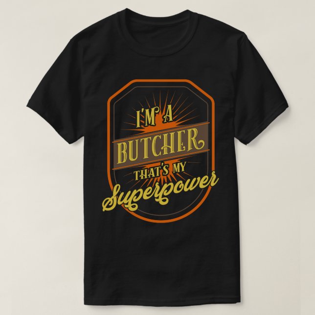Funny Butcher T-Shirt (Design Front)