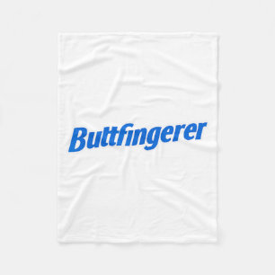 Funny Buttfingerer Tee Butt Fingerer Halloween Emb Fleece Blanket