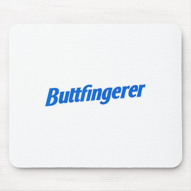 Funny Buttfingerer Tee Butt Fingerer Halloween Emb Mouse Mat (Front)