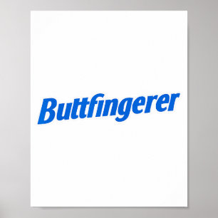 Funny Buttfingerer Tee Butt Fingerer Halloween Emb Poster