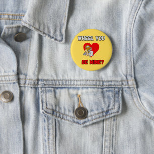 FUNNY! Button Caveman - Wheel You be mine?