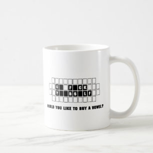 Funny buy a vowel coffee mug