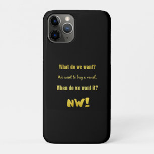 Funny Buy a Vowel — Now! iPhone 11 Pro Case