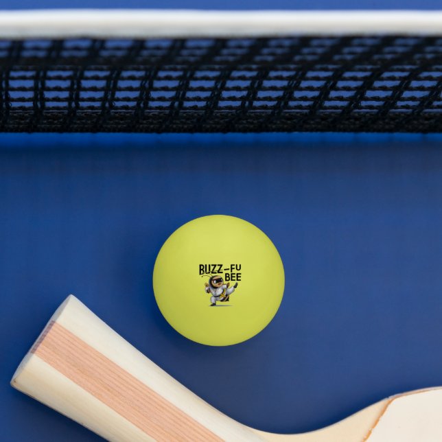 Funny Buzz-Fu Bee Martial Arts Ping Pong Ball (Table)