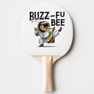 Funny Buzz-Fu Bee Martial Arts Ping Pong Paddle