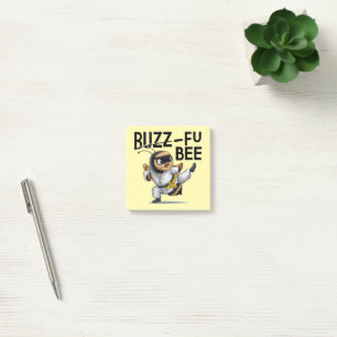 Funny Buzz-Fu Bee Martial Arts Post-It Notes